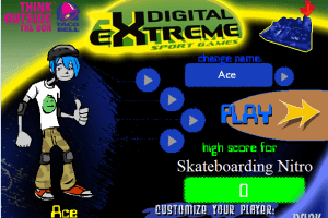 Digital eXtreme Sport Games: Skateboarding Nitro abandonware