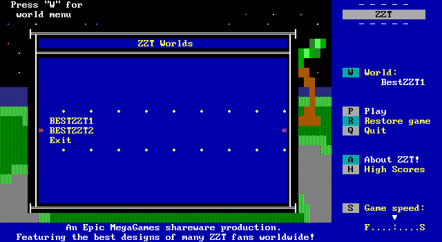 Best of ZZT abandonware