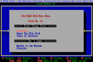 Big Blue Disk #16 abandonware
