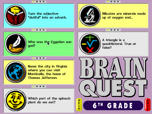 Brain Quest 6th Grade Edition abandonware