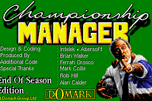 Championship Manager: End of 1994 Season Data Up-date Disk 0
