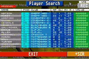 Championship Manager: End of 1994 Season Data Up-date Disk 3