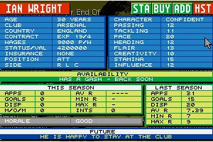 Championship Manager: End of 1994 Season Data Up-date Disk 4