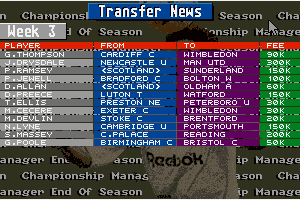 Championship Manager: End of 1994 Season Data Up-date Disk 7