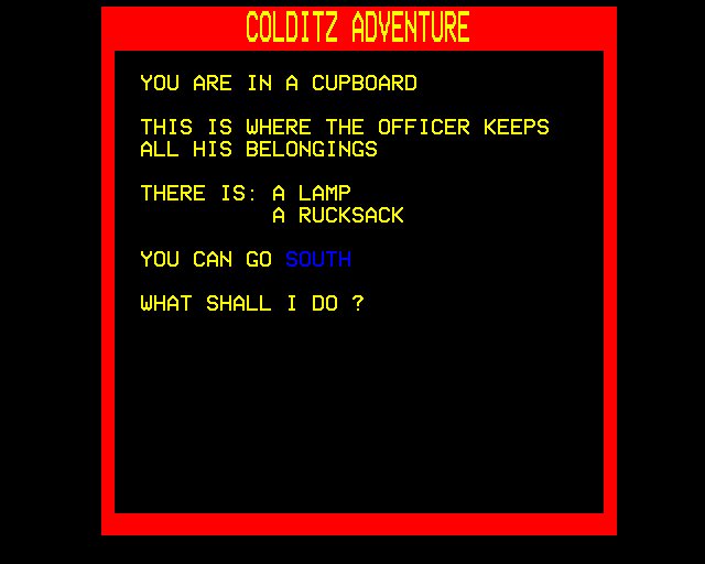 Colditz Adventure abandonware
