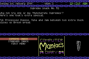 Computer Maniacs 1989 Diary 3