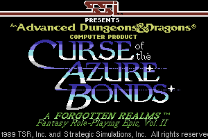 Curse of the Azure Bonds 0