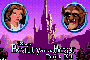 Disney's Beauty and the Beast Print Kit abandonware