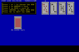 Four Card Solitaire abandonware