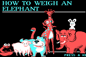 How to Weigh an Elephant abandonware