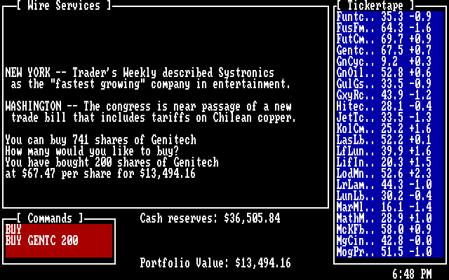 Inside Trader: The Authentic Stock Trading Game abandonware