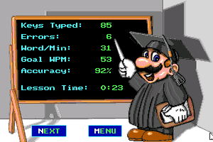 Mario Teaches Typing 16