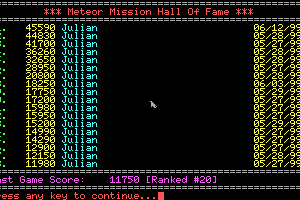 Meteor Mission 6