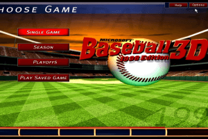 Microsoft Baseball 3D 1998 Edition 1
