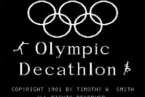 Olympic Decathlon 1