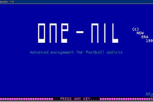 One-Nil Soccer Manager 1
