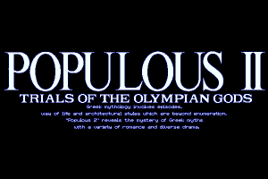Populous II: Trials of the Olympian Gods 0
