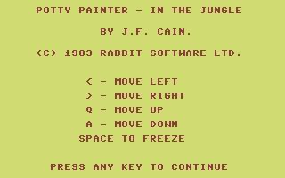 Potty Painter in the Jungle abandonware