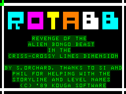 ROTABB: Revenge Of The Alien Bongo Beast in the Criss-Crossy Lines Dimension 0