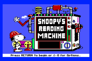 Snoopy's Reading Machine 0