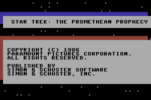 Star Trek: The Promethean Prophecy abandonware