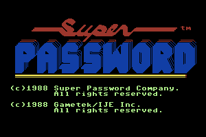 Super Password 0