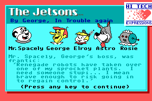 The Jetsons in By George, in Trouble Again abandonware