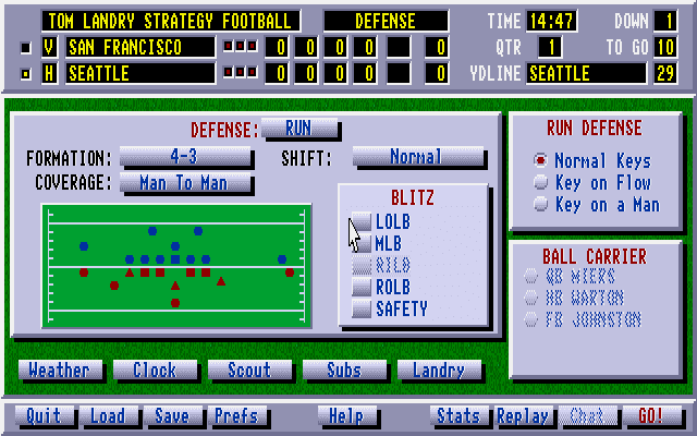 Tom Landry Strategy Football Deluxe Edition abandonware