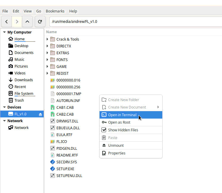 get documents from wine emulator get documents from wine emulator