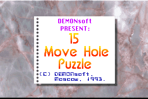 15 Move Hole Puzzle 0