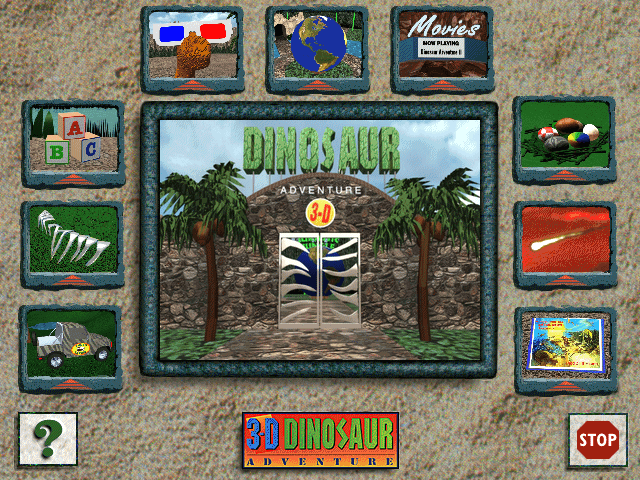 VINTAGE PC GAME/SOFTWARE~ Dinosaur Adventure 3-D Ages 4-8 Years