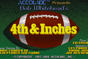 4th and inches video game