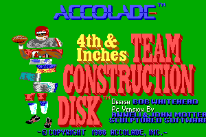 4th & Inches Team Construction Disk 0