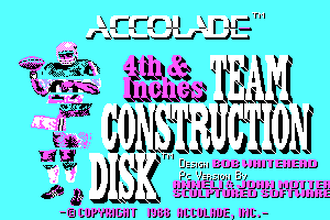 4th & Inches Team Construction Disk 5