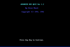 Advanced DOS Quiz 0