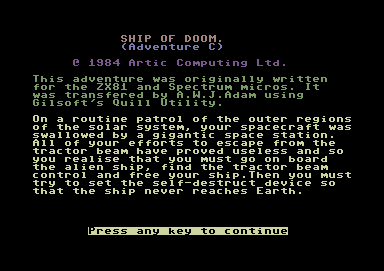 Adventure C abandonware