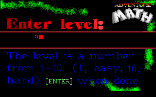 Adventure Math abandonware