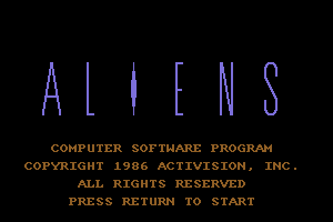 Aliens: The Computer Game 0