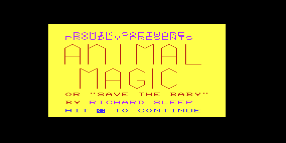 Animal Magic abandonware