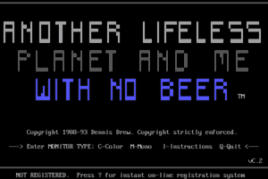 Another Lifeless Planet and Me With No Beer 0