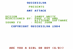 Ant Attack 0