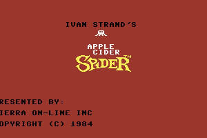 Apple Cider Spider 0