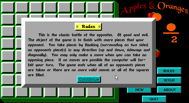 Apples & Oranges abandonware