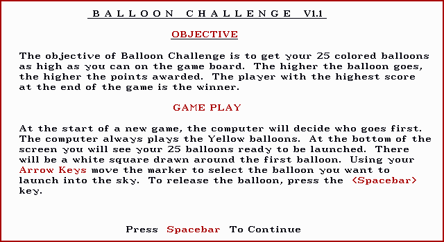 Balloon Challenge 0