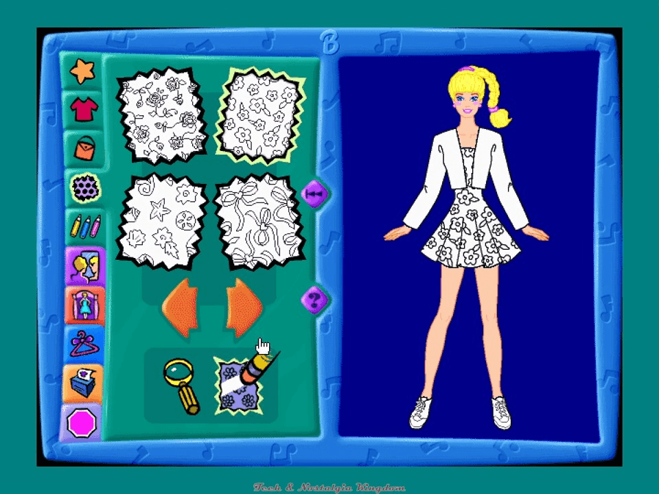 Barbie Fashion Designer Download (1996 Educational Game)