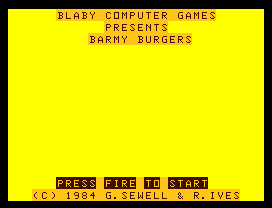 Barmy Burgers 1