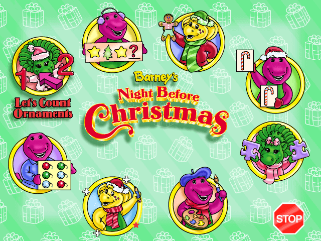 Barney Christmas DVD Menu