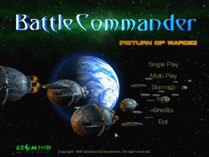 Battle Commander: Return of Waroid 0