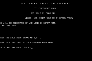 Battune Goes on Safari abandonware