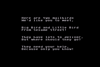 Big Bird's Special Delivery abandonware